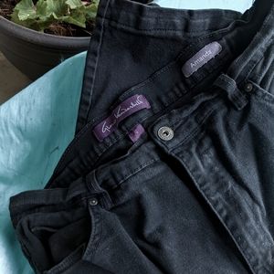 Gloria Vanderbilt Amanda black jeans skinny style  size 16